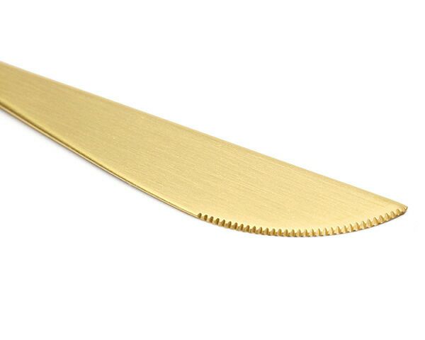 クチポール（Cutipol） ムーンマット/MOON MATT ディナーナイフ ゴールド