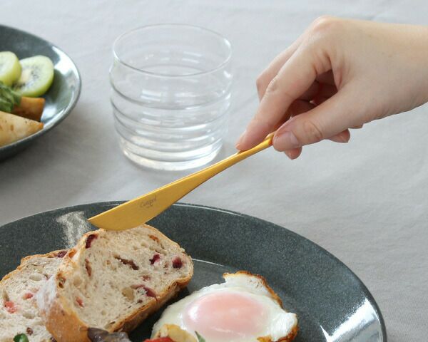 クチポール（Cutipol） ムーンマット/MOON MATT ディナーナイフ ゴールド