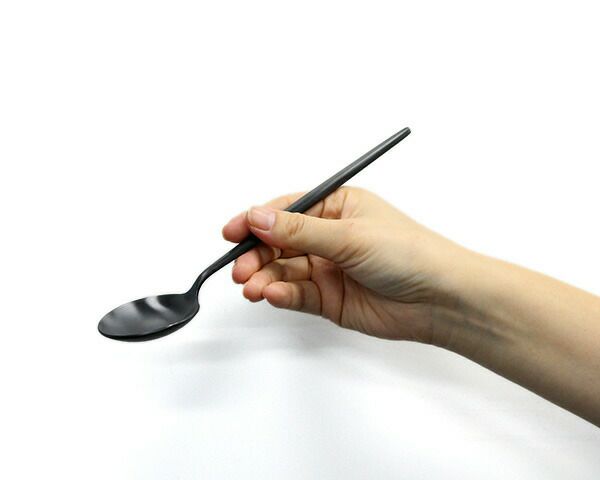 クチポール（Cutipol） ムーンマット/MOON MATT ディナースプーン ブラック