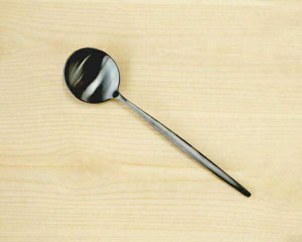 クチポール（Cutipol） ムーンマット/MOON MATT デザート3点＆カトラリーレスト1点 ブラック