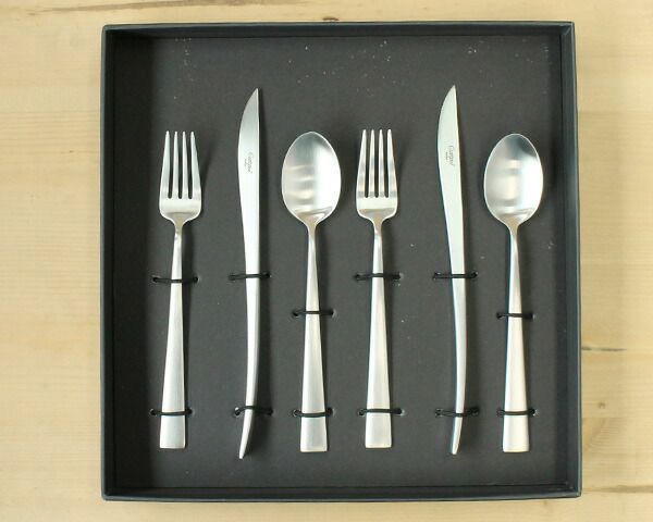 クチポール（Cutipol） デュナ/DUNA デザート6点セット 化粧箱付 シルバー