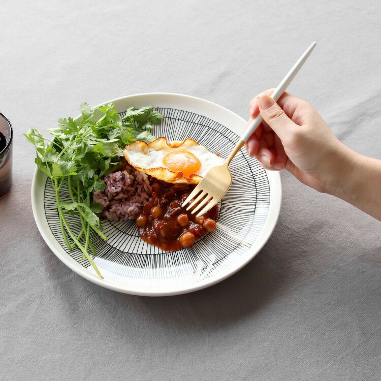 クチポール（Cutipol） ナウ/NAU ディナーフォーク ホワイトマットゴールド