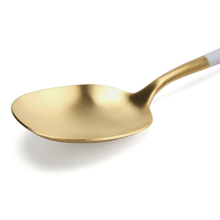 クチポール（Cutipol） ナウ/NAU ディナースプーン ホワイトマットゴールド