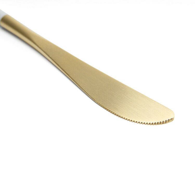 クチポール（Cutipol） ナウ/NAU デザートナイフ ホワイトマットゴールド