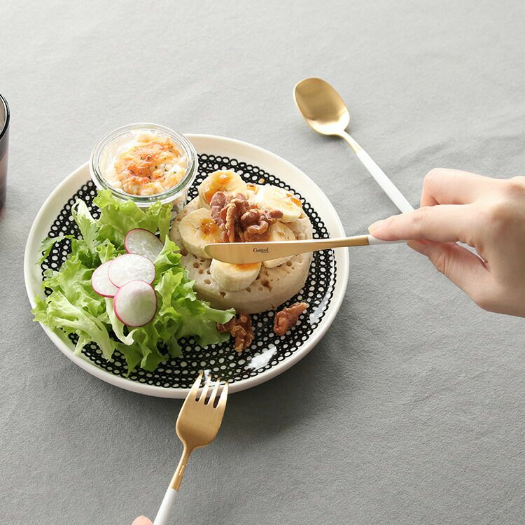 クチポール（Cutipol） ナウ/NAU デザートナイフ ホワイトマットゴールド