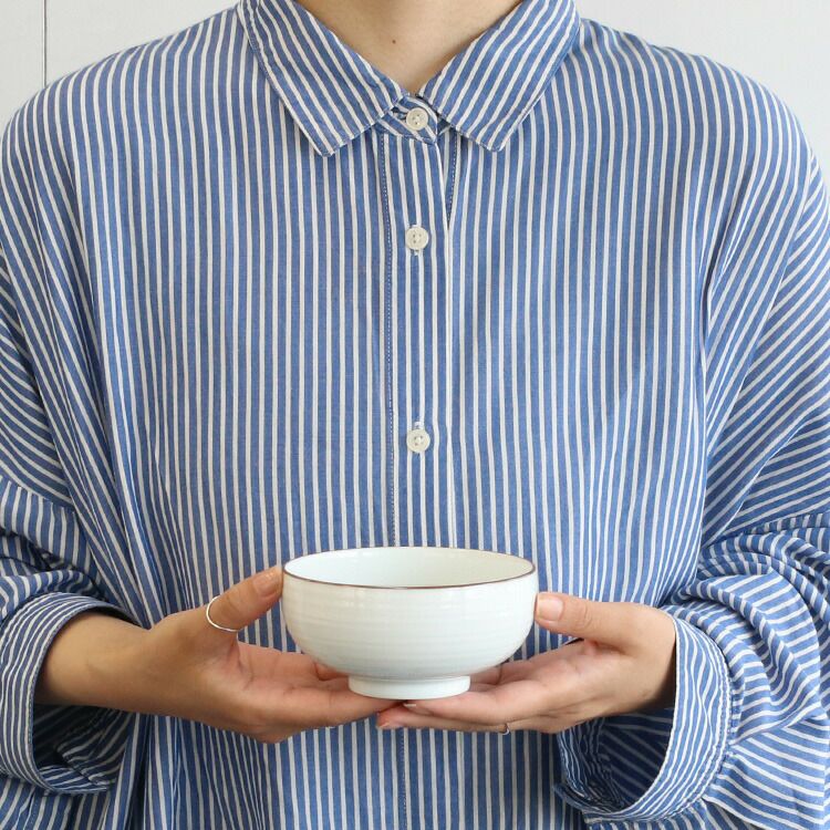 白山陶器 汁碗 12cm ホワイト
