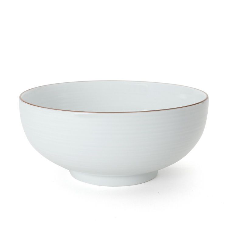 白山陶器 丼ぶり 18.5cm ホワイト