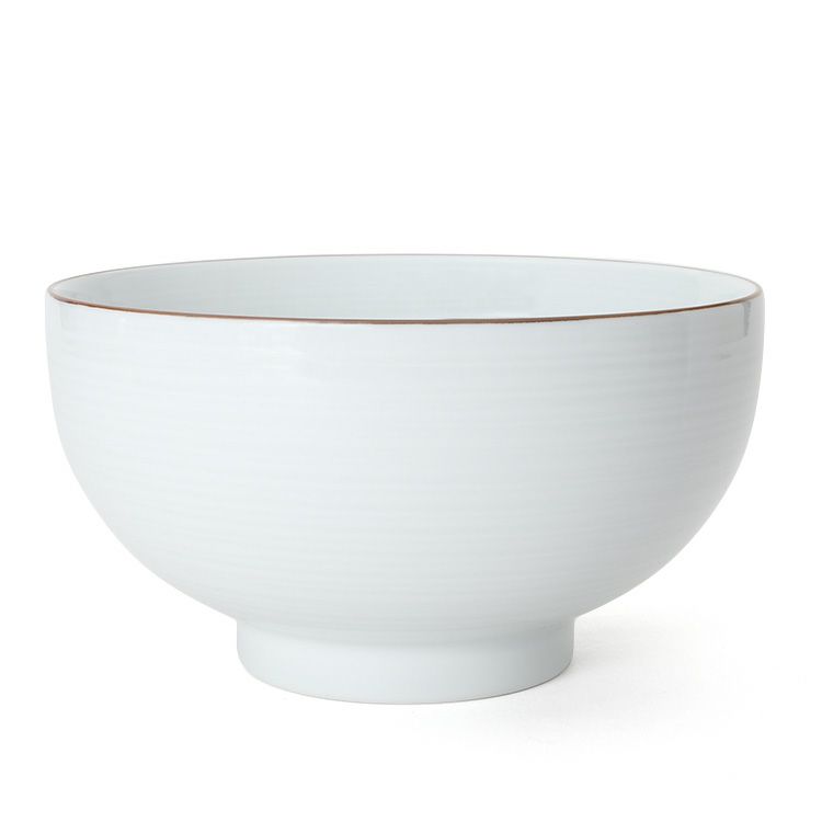 白山陶器 丼ぶり 18.5cm ホワイト
