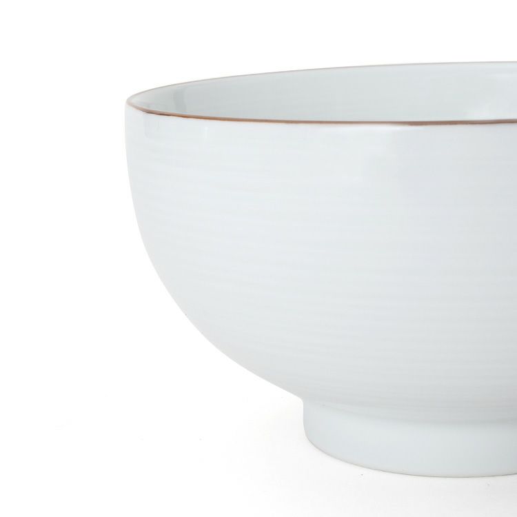 白山陶器 丼ぶり 18.5cm ホワイト