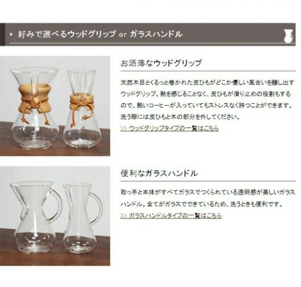 ケメックス（CHEMEX） コーヒーメーカー 3カップ用 20cm