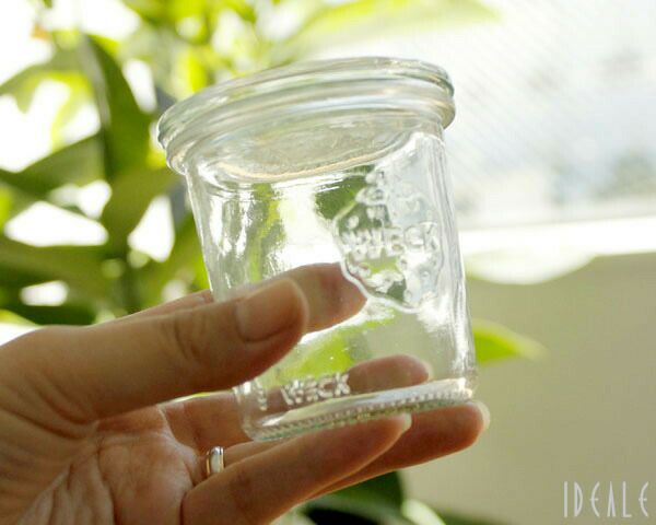 ウェック（WECK） モールド/Mold シェイプ ガラスキャニスター 140ml 直径Sサイズ