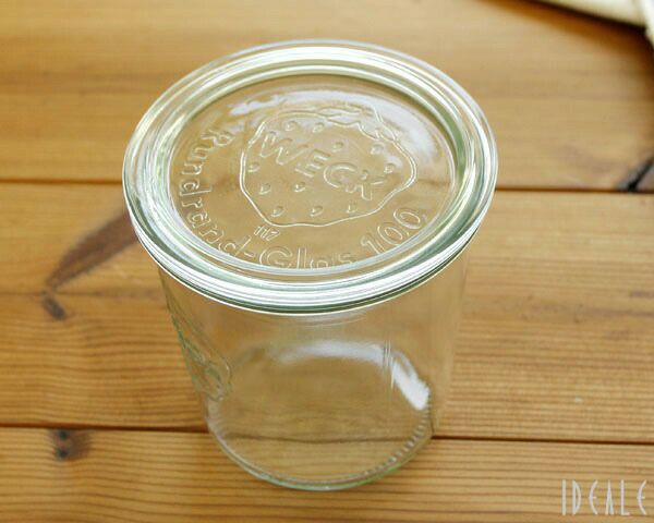 ウェック（WECK） モールド/Mold シェイプ ガラスキャニスター 500ml 直径Lサイズ