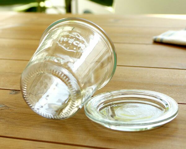 ウェック（WECK） モールド/Mold シェイプ ガラスキャニスター 290ml 直径Mサイズ 6個セット