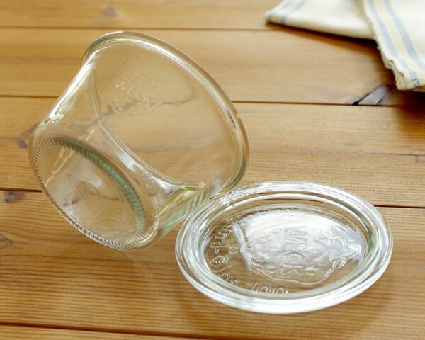 ウェック（WECK） モールド/Mold シェイプ ガラスキャニスター 300ml 直径Lサイズ 6個セット