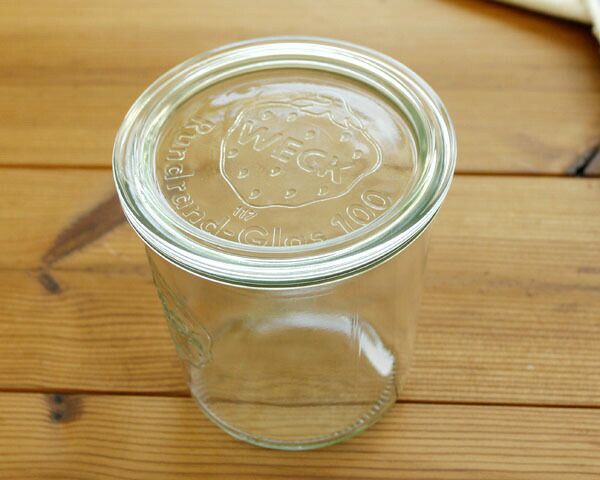 ウェック（WECK） モールド/Mold シェイプ ガラスキャニスター 500ml 直径Lサイズ 6個セット