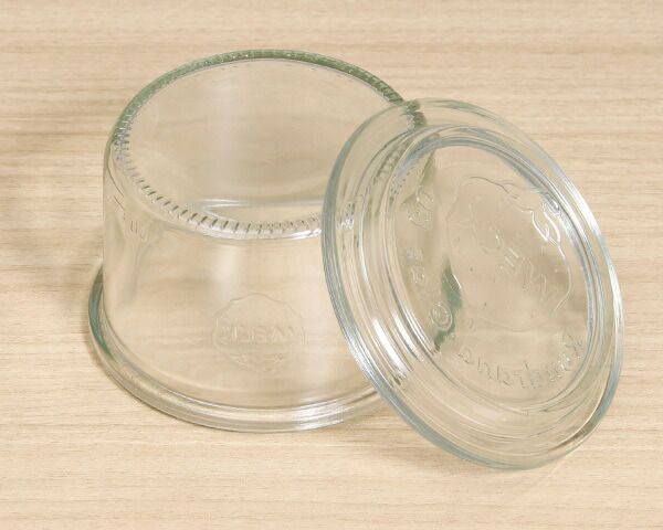 ウェック（WECK） モールド/Mold シェイプ ガラスキャニスター 170ml 直径Mサイズ 6個セット