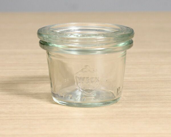 ウェック（WECK） モールド/Mold シェイプ ガラスキャニスター 25ml 直径XSサイズ 6個セット