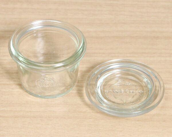 ウェック（WECK） モールド/Mold シェイプ ガラスキャニスター 25ml 直径XSサイズ 6個セット