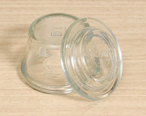 ウェック（WECK） モールド/Mold シェイプ ガラスキャニスター 25ml 直径XSサイズ 6個セット