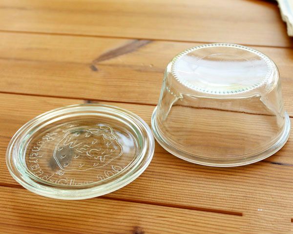 ウェック（WECK） モールド/Mold プラスティックカバー付モールドシェイプ250mlx6個セット