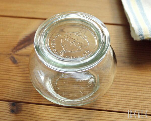 ウェック（WECK） デコ/Deco シェイプ ガラスキャニスター 200ml 直径Sサイズ
