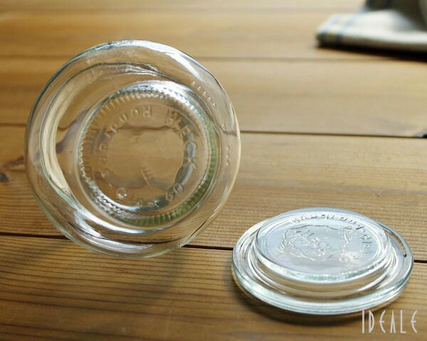 ウェック（WECK） デコ/Deco シェイプ ガラスキャニスター 200ml 直径Sサイズ