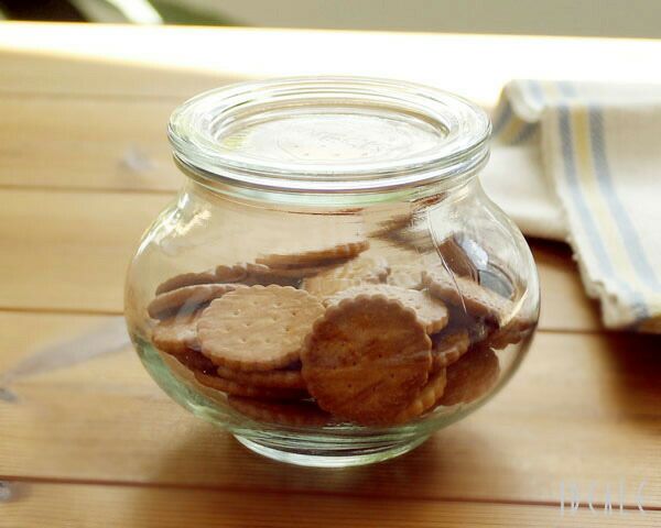 ウェック（WECK） デコ/Deco シェイプ ガラスキャニスター 550ml 直径Mサイズ