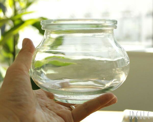 ウェック（WECK） デコ/Deco シェイプ ガラスキャニスター 550ml 直径Mサイズ