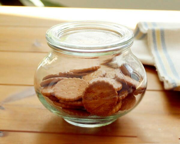 ウェック（WECK） デコ/Deco プラスティックカバー付デコシェイプ 550mlx6個セット