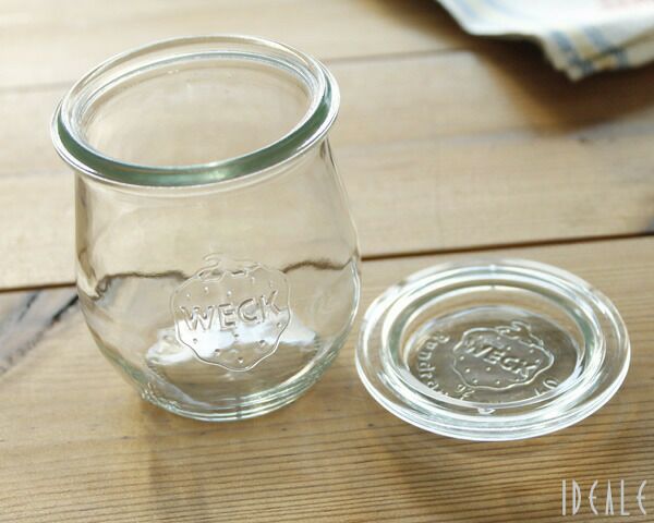 ウェック（WECK） チューリップ/Tulip シェイプ ガラスキャニスター 220ml 直径Sサイズ