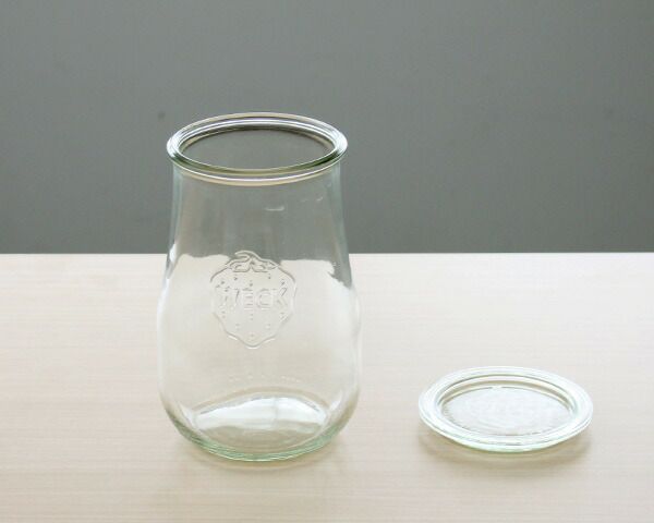 ウェック（WECK） チューリップ/Tulip シェイプ ガラスキャニスター 1500ml 直径Lサイズ