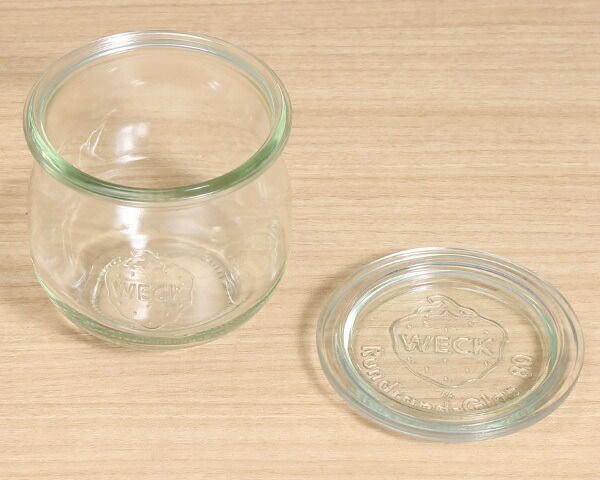 ウェック（WECK） チューリップ/Tulip シェイプ ガラスキャニスター 370ml 直径Mサイズ 6個セット