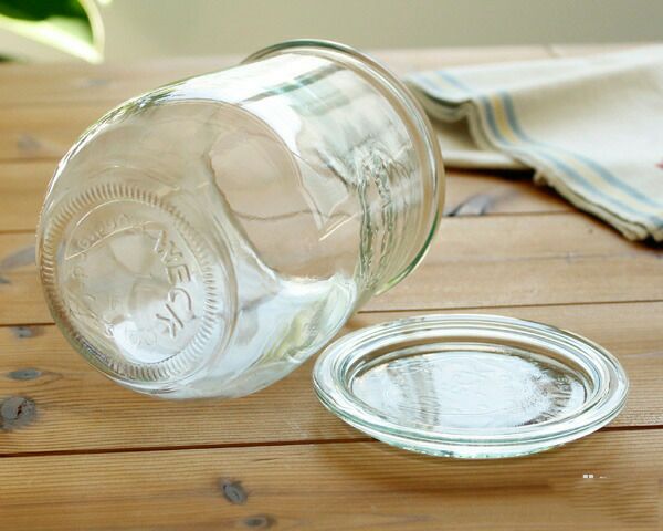 ウェック（WECK） チューリップ/Tulip プラスティックカバー付チューリップシェイプ1.0Lx6個セット