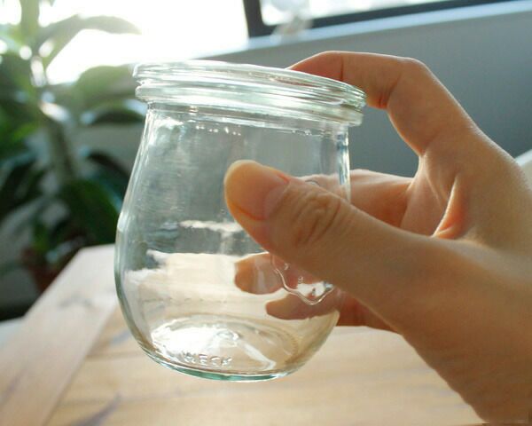 ウェック（WECK） チューリップ/Tulip プラスティックカバー付チューリップシェイプ220mlx6個セット