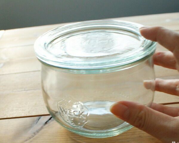 ウェック（WECK） チューリップ/Tulip プラスティックカバー付チューリップシェイプ500mlx6個セット