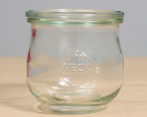 ウェック（WECK） チューリップ/Tulip プラスティックカバー付チューリップシェイプ370mlx6個セット