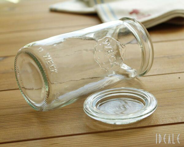 ウェック（WECK） ストレート/Straight シェイプ ガラスキャニスター 340ml 直径Sサイズ