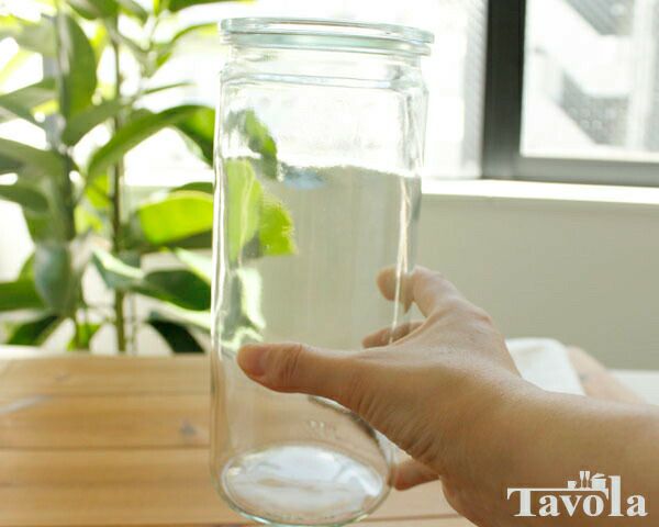 ウェック（WECK） ストレート/Straight プラスティックカバー付ストレートシェイプ1.0Lx6個セット