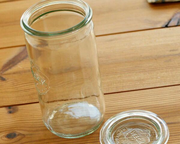 ウェック（WECK） ストレート/Straight プラスティックカバー付ストレートシェイプ340mlx6個セット