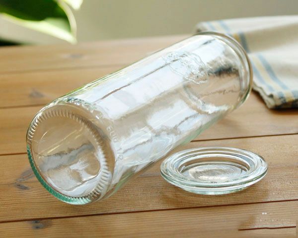 ウェック（WECK） ストレート/Straight プラスティックカバー付ストレートシェイプ600mlx6個セット