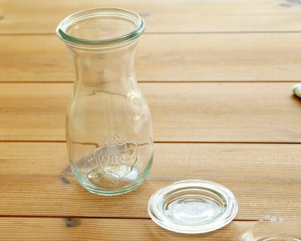 ウェック（WECK） ジュースジャー/Juice プラスティックカバー付ジュースジャー290mlx6個セット