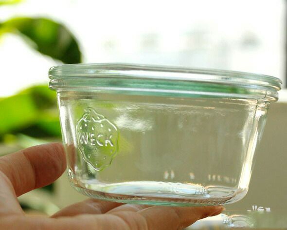ウェック（WECK） モールド/Mold パッキン&クリップ付モールドシェイプ 250mlx6個セット