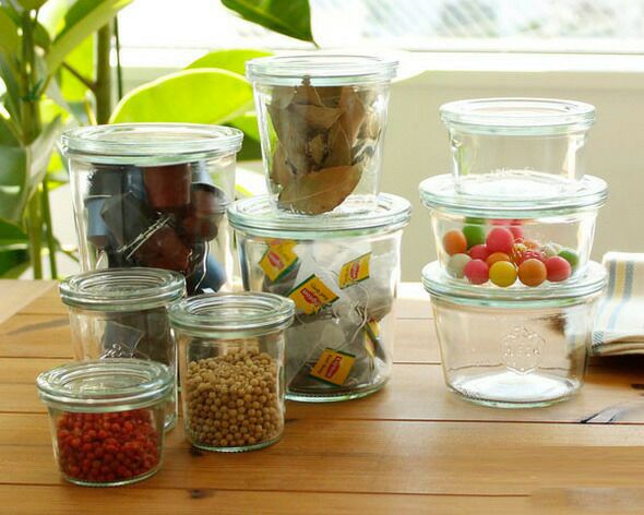 ウェック（WECK） モールド/Mold パッキン&クリップ付モールドシェイプ 290mlx6個セット