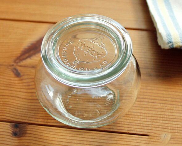 ウェック（WECK） デコ/Deco パッキン&クリップ付デコシェイプ 200mlx6個セット