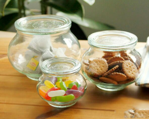 ウェック（WECK） デコ/Deco パッキン&クリップ付デコシェイプ 200mlx6個セット