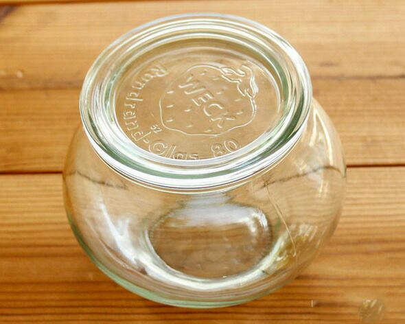 ウェック（WECK） デコ/Deco パッキン&クリップ付デコシェイプ 550mlx6個セット