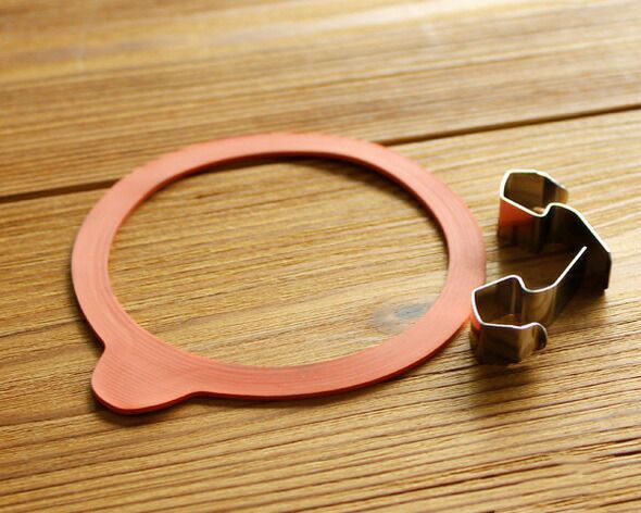 ウェック（WECK） デコ/Deco パッキン&クリップ付デコシェイプ 550mlx6個セット