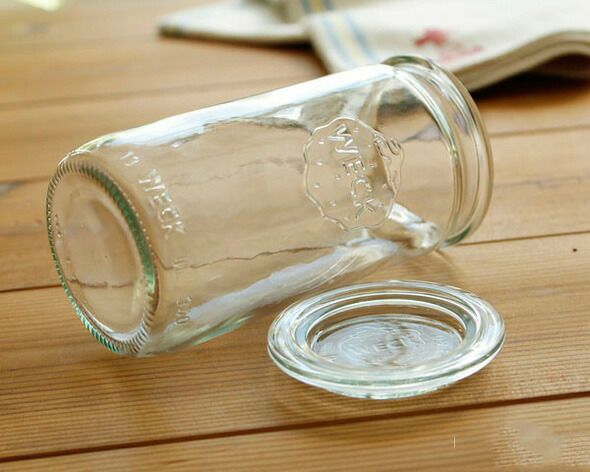 ウェック（WECK） ストレート/Straight パッキン&クリップ付ストレートシェイプ 340mlx6個セット