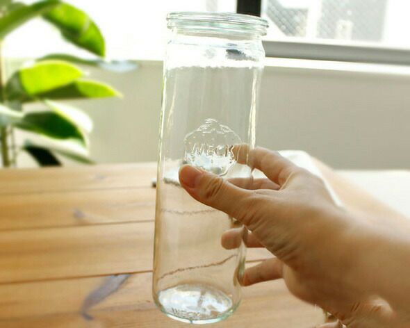 ウェック（WECK） ストレート/Straight パッキン&クリップ付ストレートシェイプ 600mlx6個セット