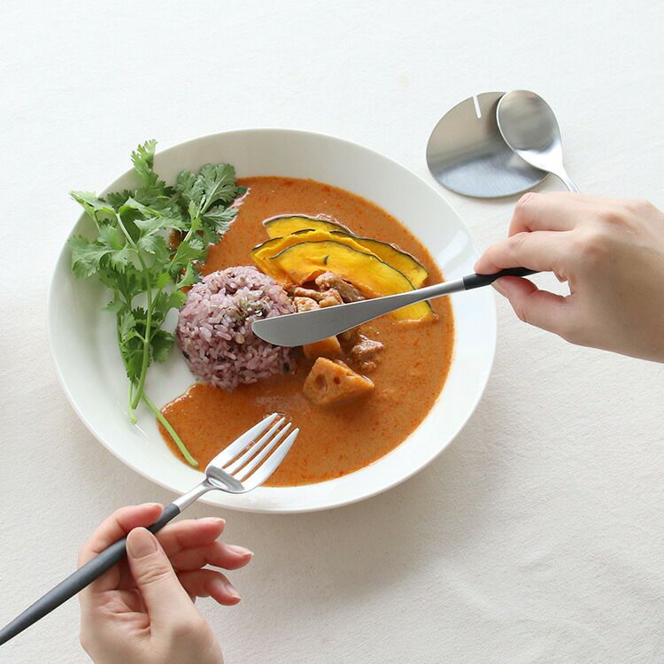 クチポール（Cutipol） ミオ/MIO ディナー3点＆カトラリーレスト1点 ブラック